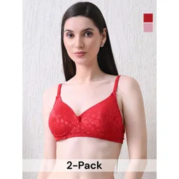 DressBerry Pack of 2 Lightly Padded Non-Wired Seamless Bra-picture-22