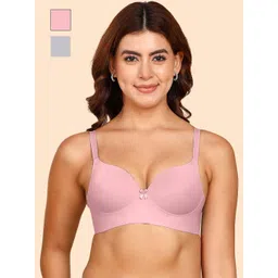 DressBerry Pack Of 2 Polyamide Push-Up Maximiser Bra-picture-40