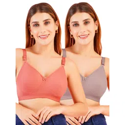 DressBerry Pack of 2 Seamless Non Padded Minimizer Bra-picture-33