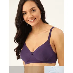 DressBerry Pack of 2 Solid Non-Wired Non Padded Everyday Bra-picture-30