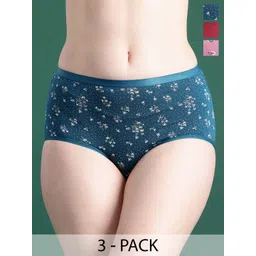 DressBerry Pack Of 3 Assorted Mid-Rise Hipster Briefs-picture-14