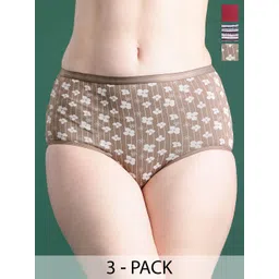 DressBerry Pack Of 3 Assorted Mid-Rise Hipster Briefs-picture-12