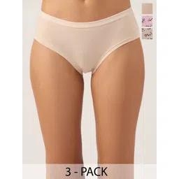 DressBerry Pack Of 3 Hipster Briefs-picture-11