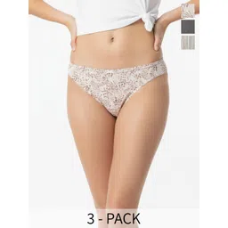 DressBerry Pack of 3 Printed Bikini Briefs-picture-38