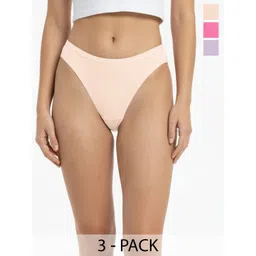 DressBerry Pack of 3 Pure Cotton Printed Bikini Briefs-picture-27