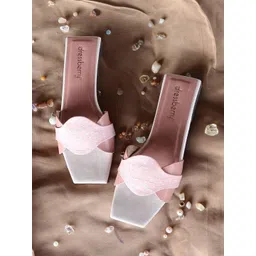 DressBerry Peach-Coloured And Tan Brown Textured Open Toe Flats-image-25