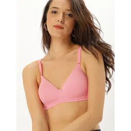 DressBerry Pink Solid Non-Wired Lightly Padded T-shirt Bra DB-HNS-BRA-009C-picture-40