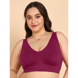 Dressberry Plus-Size Seamless Lightly Padded Cotton Minimizer Bra-picture-24