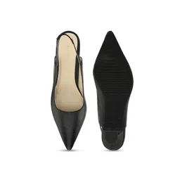 DressBerry Pointed Toe Kitten Mules image 3