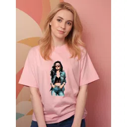 DressBerry Printed Round Neck Cotton T-shirt-picture-18