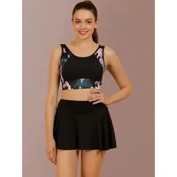 DressBerry Printed Round Neck Swim Set-picture-17