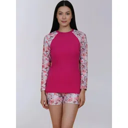 DressBerry Printed Round Neck Swim Set-picture-12