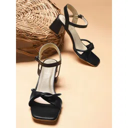 DressBerry PU Party Block Sandals-picture-12