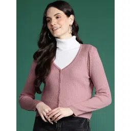 DressBerry Pure Acrylic Ribbed Cardigan-picture-40