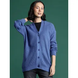 DressBerry Pure Acrylic Ribbed Cardigan-picture-39
