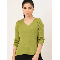 DressBerry Pure Acrylic Ribbed Pullover-picture-21