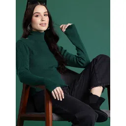 DressBerry Pure Acrylic Ribbed Pullover-picture-17