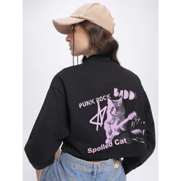 DressBerry Quirk & Chuckle Printed Crop Sweatshirt-picture-23