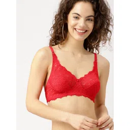 DressBerry Red Lace Non-Wired Non Padded Everyday Lace Bra DB-FL--BRA-004D-picture-26