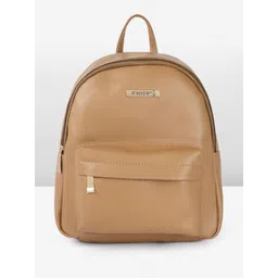 DressBerry Solid Faux Leather Backpack-picture-12