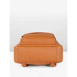 DressBerry Solid Faux Leather Backpack image 3