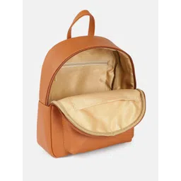 DressBerry Solid Faux Leather Backpack image 5