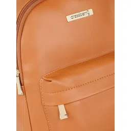 DressBerry Solid Faux Leather Backpack image 4