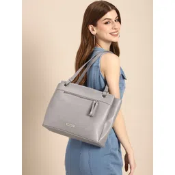 DressBerry Solid Structured Shoulder Bag-picture-15