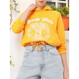 DressBerry Sporty Vibe Printed Relaxed Fit Cotton Terry Hooded Sweatshirt-picture-14