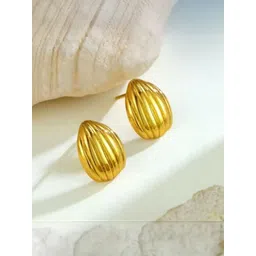 DressBerry Stainless Steel 18K Gold-Plated Anti-Tarnish Teardrop Shaped Studs-picture-25
