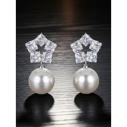 DressBerry Star Shaped Anti Tarnish Drop Earrings-picture-25