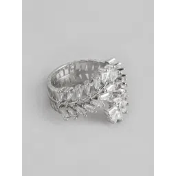 DressBerry Stone Studded Adjustable Finger Ring-picture-26