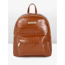 DressBerry Textured Faux Leather Backpack-image-49