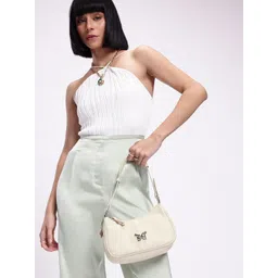 DressBerry Textured Half Moon Sling Bag-picture-33