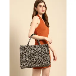 DressBerry Textured Shopper Tote Bag-picture-13