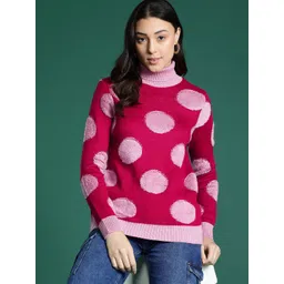 DressBerry Turtle Neck Self-Designed Pullover-picture-14