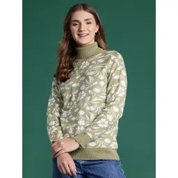DressBerry Turtleneck Floral Pullover-picture-18