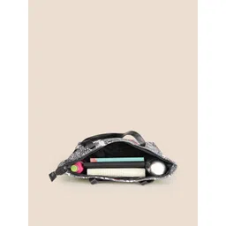 DressBerry White & Black Floral Printed Shopper Tote Bag image 5