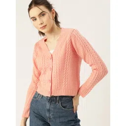 DressBerry Women Acrylic Cable Knit Cardigan-picture-23