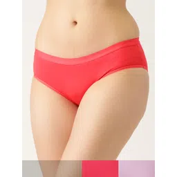 DressBerry Women Assorted Pack of 3 Pure Cotton Hipster Briefs DB-BRF-3PP-NEWP-001AJ-picture-35