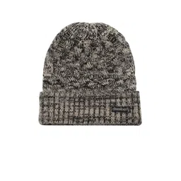 DressBerry Women Beige & Black Self Design Beanie-picture-16