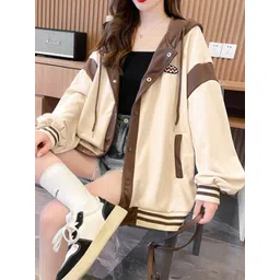 DressBerry Women Beige Polyester Tailored Jacket-picture-13