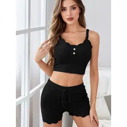 DressBerry Women Black Polyester Co-Ords-picture-14