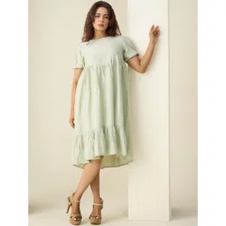 DressBerry Women BLENDED Solid A-Line Dresses-picture-34