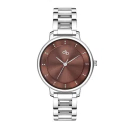 DressBerry Women Brown Embellished Dial Stainless Steel Straps Analogue Watch-DB-007-Brown-picture-34