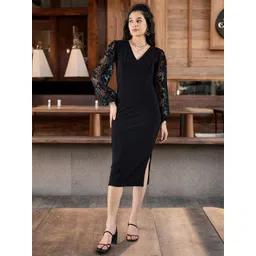 DressBerry Women Casual Brasso Sleeve Bodycon Dress-picture-24