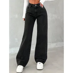 DressBerry Women Comfort Straight Fit High-Rise Light Fade Acid Wash Stretchable Jeans-picture-30