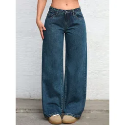 DressBerry Women Comfort Straight Fit High-Rise Light Fade Acid Wash Stretchable Jeans-picture-14