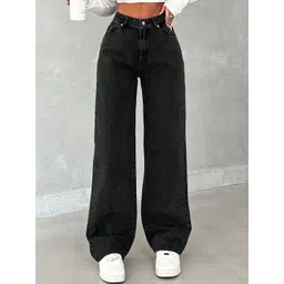 DressBerry Women Comfort Straight Fit High-Rise Light Fade Acid Wash Stretchable Jeans-picture-32