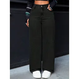 DressBerry Women Comfort Straight Fit High-Rise Light Fade Acid Wash Stretchable Jeans-picture-33